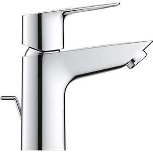 фото Смеситель для раковины grohe bauloop с донным клапаном, хром (23877001)