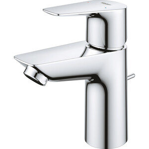 фото Смеситель для раковины grohe bauedge с донным клапаном, хром (23894001)