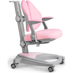 Детское кресло ErgoKids Y-417 pink с подлокотниками (Y-417 KP + подлокотники) обивка розовая однотонная