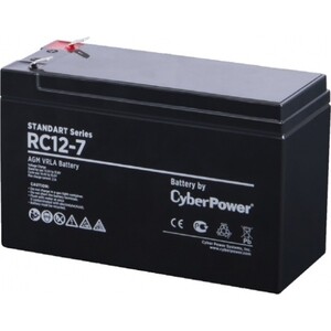 Аккумуляторная батарея CyberPower Battery Standart series RC 12-7 (RC 12-7) аккумуляторная батарея cyberpower battery standart series rc 12 250 rc 12 250