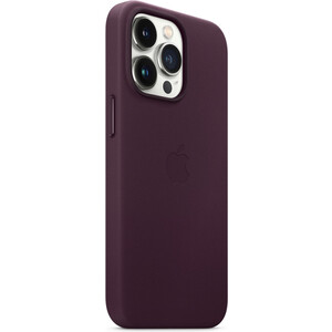 фото Чехол apple iphone 13 pro leather case with magsafe - dark cherry (mm1a3ze/a)