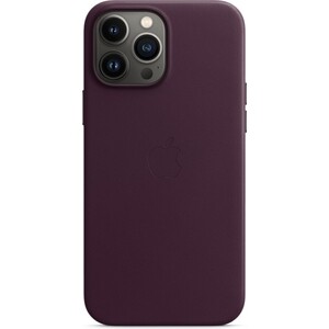 фото Чехол apple iphone 13 pro max leather case with magsafe - dark cherry (mm1m3ze/a)