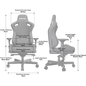 фото Премиум игровое кресло andaseat anda seat kaiser 2 napa черный