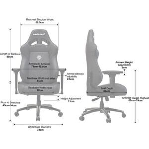 фото Премиум игровое кресло andaseat anda seat navi edition черный