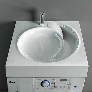 Раковина над стиральной машиной Stella Polar Киото 60х60 с кронштейнами (SP-00000796)