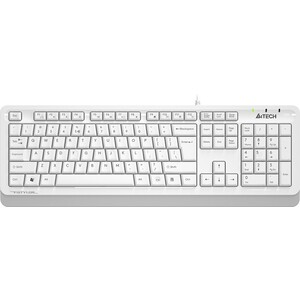 Клавиатура A4Tech Fstyler FKS10 белый/серый USB (FKS10 WHITE) беспроводная клавиатура a4tech fstyler fbk30 white 1678660