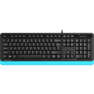 Клавиатура A4Tech Fstyler FKS10 черный/синий USB (FKS10 BLUE) беспроводная игровая механическая клавиатура motospeed sk62 bt 61 клавиша rgb подсветка синий переключатель макропривод для портативных пк