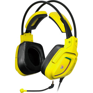 Наушники с микрофоном A4Tech Bloody G575 Punk желтый/черный 2м мониторные USB оголовье (G575 PUNK) (G575 PUNK) наушники perfeo handy желтый pf hnd ylw