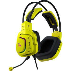 Наушники с микрофоном A4Tech Bloody G575 Punk желтый/черный 2м мониторные USB оголовье (G575 PUNK) (G575 PUNK)