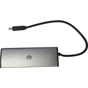 Разветвитель USB-C Digma HUB-4U2.0-UC-DS 4порт. серебристый (HUB-4U2.0-UC-DS) разветвитель usb buro bu hub4 0 5 u2 0 candy 4порт серебристый