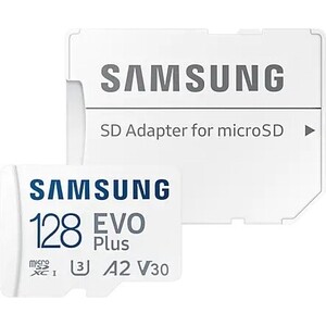 Флеш карта Samsung microSDXC 128Gb Class10 Samsung MB-MC128KA/RU EVO PLUS + adapter (MB-MC128KA/RU)