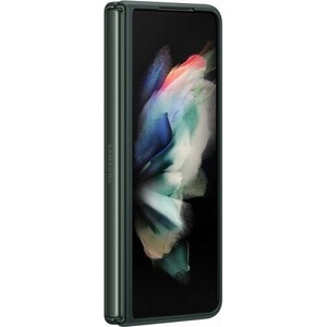 фото Чехол (клип-кейс) samsung для samsung galaxy z fold3 leather cover зеленый (ef-vf926lgegru)