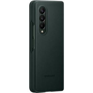 фото Чехол (клип-кейс) samsung для samsung galaxy z fold3 leather cover зеленый (ef-vf926lgegru)