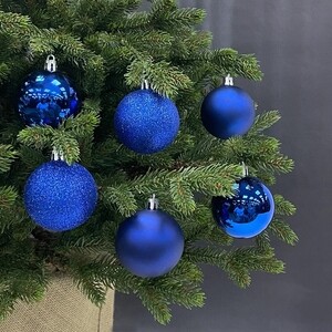 Набор елочных шаров House of Seasons d 6 см 30 шт., синий в прозрачной упаковке - фото 4