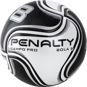 фото Мяч футбольный penalty bola campo 8 pro xxi, 5416201110-u, р. 5, черно-белый