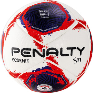 фото Мяч футбольный penalty bola campo s11 ecoknit xxi, 5416191241-u, р. 5, fifa pro, бело-сине-красный