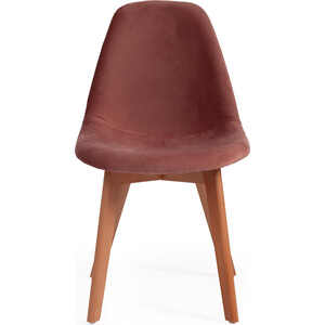 Стул TetChair Secret De Maison Cindy Soft (mod. C1021F1) вельвет/дерево коралловый (HLR 44) натуральный кресло tetchair livorno mod 1602 металл ткань серый вельвет