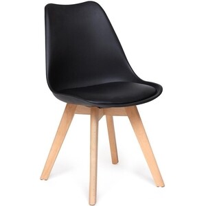 Стул TetChair Secret De Maison Tulip (mod. 73) дерево/пластик/ПУ черный стул tetchair tulip iron chair mod ec 123 металл пластик голубой