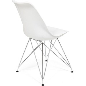 фото Стул tetchair tulip iron chair (mod.ec-123) металл/пластик white (белый)