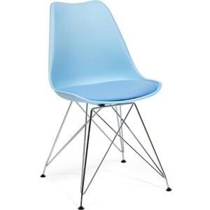 Стул TetChair Tulip Iron Chair (mod.EC-123) металл/пластик голубой стул tetchair tulip iron chair mod ec 123 металл пластик голубой