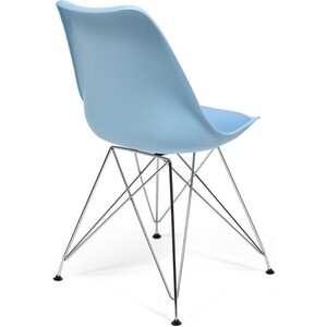 фото Стул tetchair tulip iron chair (mod.ec-123) металл/пластик голубой