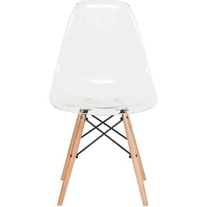 фото Стул tetchair secret de maison cindy (eames) (mod. 001) / 1 шт. в упаковке \ дерево береза/металл/сиденье пластик прозрачный /transparent