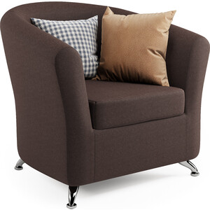 Кресло Шарм-Дизайн Евро шоколадная рогожка кресло артмебель мерлин рогожка коричневый