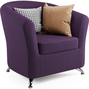 Кресло Шарм-Дизайн Евро фиолетовая рогожка кресло артмебель брайтон микровельвет фиолетовый