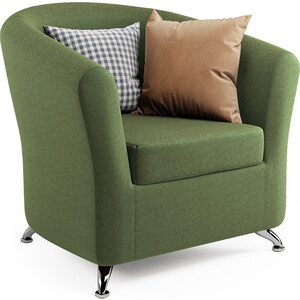 Кресло Шарм-Дизайн Евро зеленая рогожка софа шарм дизайн трио экокожа беж и зеленая рогожка