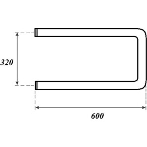 Полотенцесушитель водяной Point 600х350 П-образный, хром (PN35336)