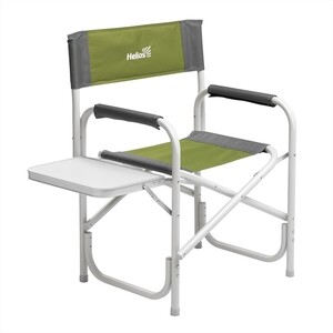 фото Кресло складное helios с отк.стол. серый/зеленый (t-hs-dc-95200t-gg)