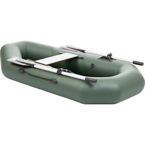 фото Лодка надувная тонар бриз 190 с веслами зеленый