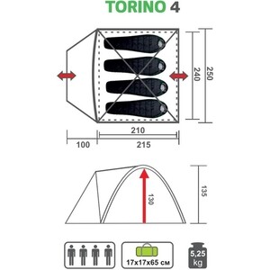 фото Палатка premier fishing torino-4 (pr t-4)