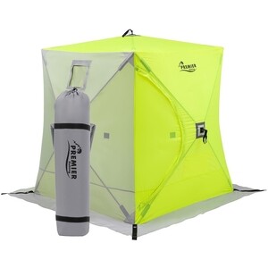 Палатка для зимней рыбалки Premier Fishing Куб 1,8х1,8 yellow lumi/gray (PR-ISC-180YLG)