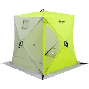 фото Палатка для зимней рыбалки premier fishing куб 1,8х1,8 yellow lumi/gray (pr-isc-180ylg)