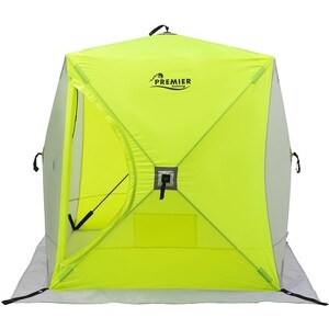 фото Палатка для зимней рыбалки premier fishing куб 1,8х1,8 yellow lumi/gray (pr-isc-180ylg)