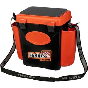 фото Ящик для зимней рыбалки helios fishbox односекционный (10л) оранжевый