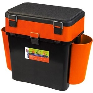 фото Ящик для зимней рыбалки helios fishbox односекционный (19л) оранжевый