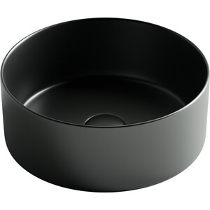 раковина чаша ceramicanova element 35х35 круглая черная матовая cn6004 Раковина-чаша Ceramicanova Element 36х36 черная, матовая (CN6032MB)
