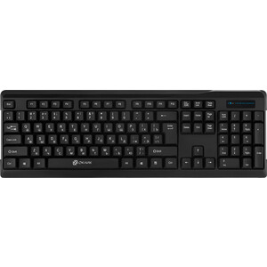 Комплект (клавиатура+мышь) беспроводной Oklick 230M клавиатура:черный, мышь:черный USB беспроводная (412900)
