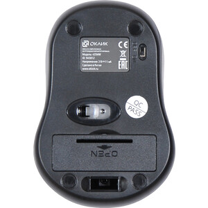 Мышь Oklick 435MW черный/серый оптическая (1600dpi) беспроводная USB для ноутбука (4but) (945812) 435MW черный/серый оптическая (1600dpi) беспроводная USB для ноутбука (4but) (945812) - фото 3