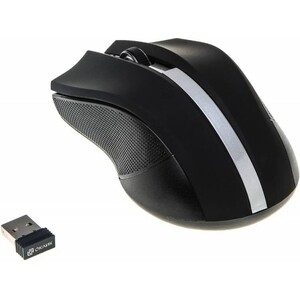 Мышь Oklick 615MW черный/серебристый оптическая (1000dpi) беспроводная USB для ноутбука (3but) (412860) oklick 615mw 412860
