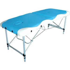 Массажный стол DFC NIRVANA, Elegant DELUXE, 186х70х5 см, голубой/бежевый