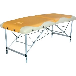 Массажный стол DFC NIRVANA, Elegant PREMIUM, 186х70х5 см, оранжевый/бежевый