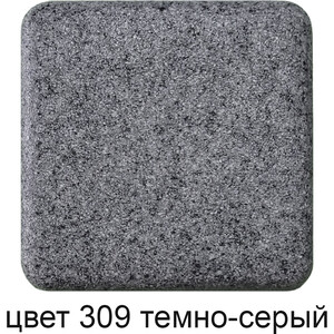 Кухонная мойка GreenStone GRS-78L-309 темно-серый, с сифоном