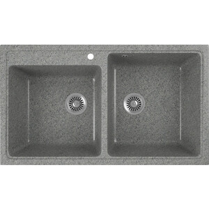 Кухонная мойка GreenStone GRS-85k-309 темно-серый кухонная мойка и смеситель greenstone grs 76 309 lemark comfort lm3061c с сифоном и дозатором темно серая