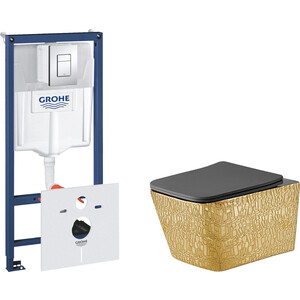

Комплект унитаза Vincea Q-Line Grohe с тонким сиденьем микролифт, черный матовый/золото (VT1-12G1B, 38775001), Q-Line Grohe с тонким сиденьем микролифт, черный матовый/золото (VT1-12G1B, 38775001)