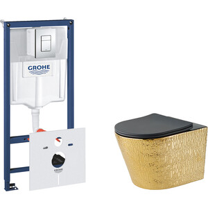 

Комплект унитаза Vincea Piatti Grohe с тонким сиденьем микролифт, черный матовый/золото (VT1-11G1B, 38775001), Piatti Grohe с тонким сиденьем микролифт, черный матовый/золото (VT1-11G1B, 38775001)