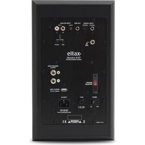 фото Акустическая система eltax monitor iii bt phono active, black, активная (пара)