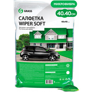 фото Салфетка grass wiper soft 100% микрофибра 40*40 см (it-0352)